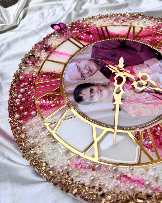 LUXURY Butterfly Resin Wall Clock