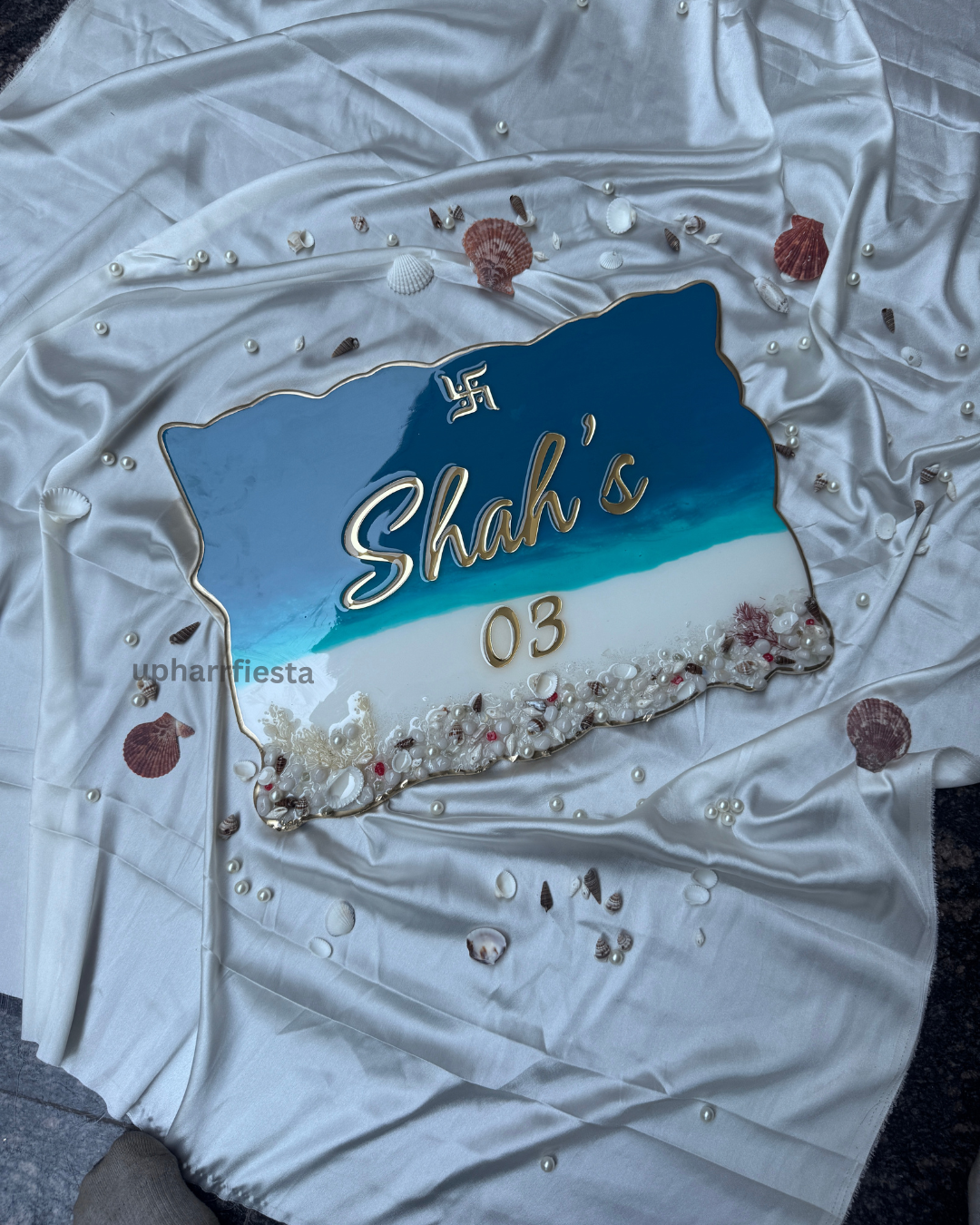 Shah Ocean Theme Resin Nameplate