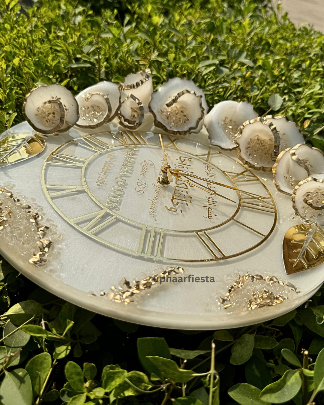 Tulip Solid Flower Resin Wall Clock