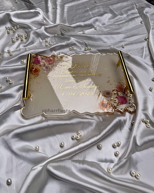 Pearl White Engagement Platter