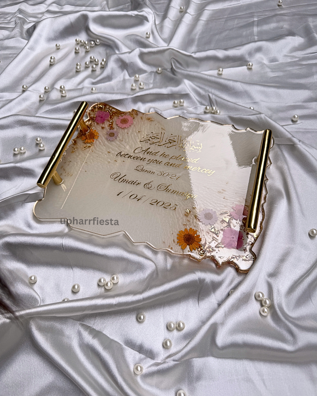 Pearl White Engagement Platter
