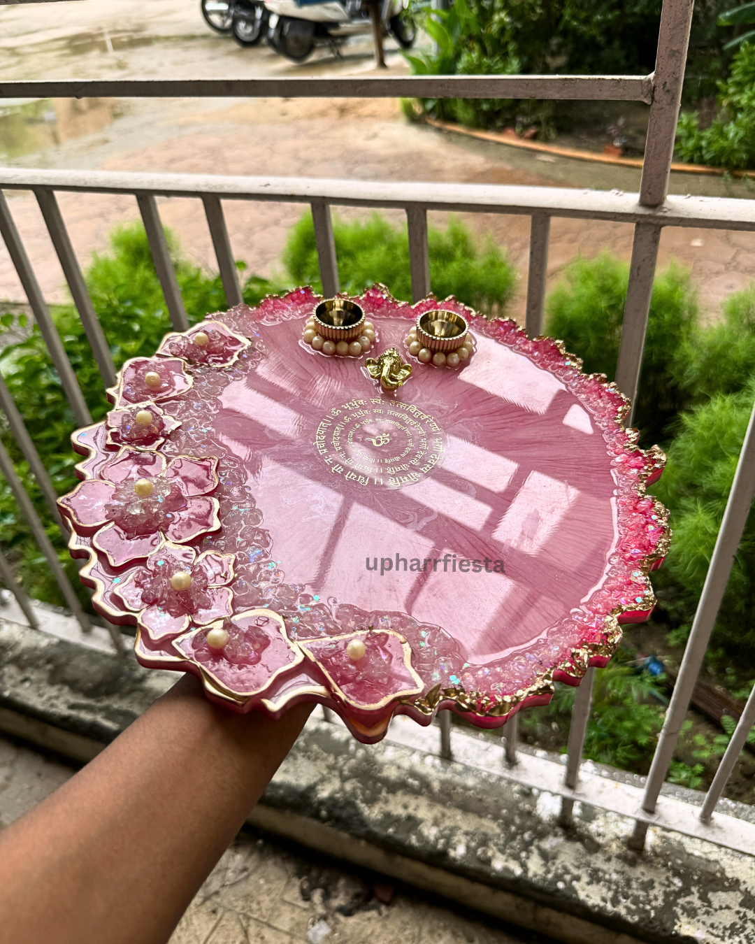 Pink Rakhi Platter