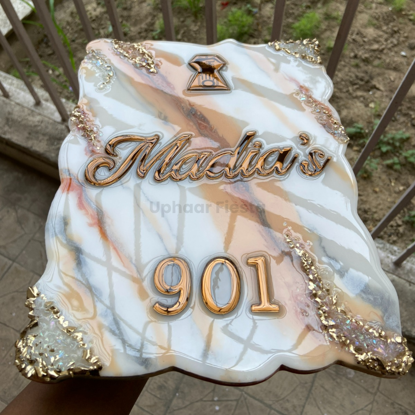 Madia’s Premium Resin Nameplate