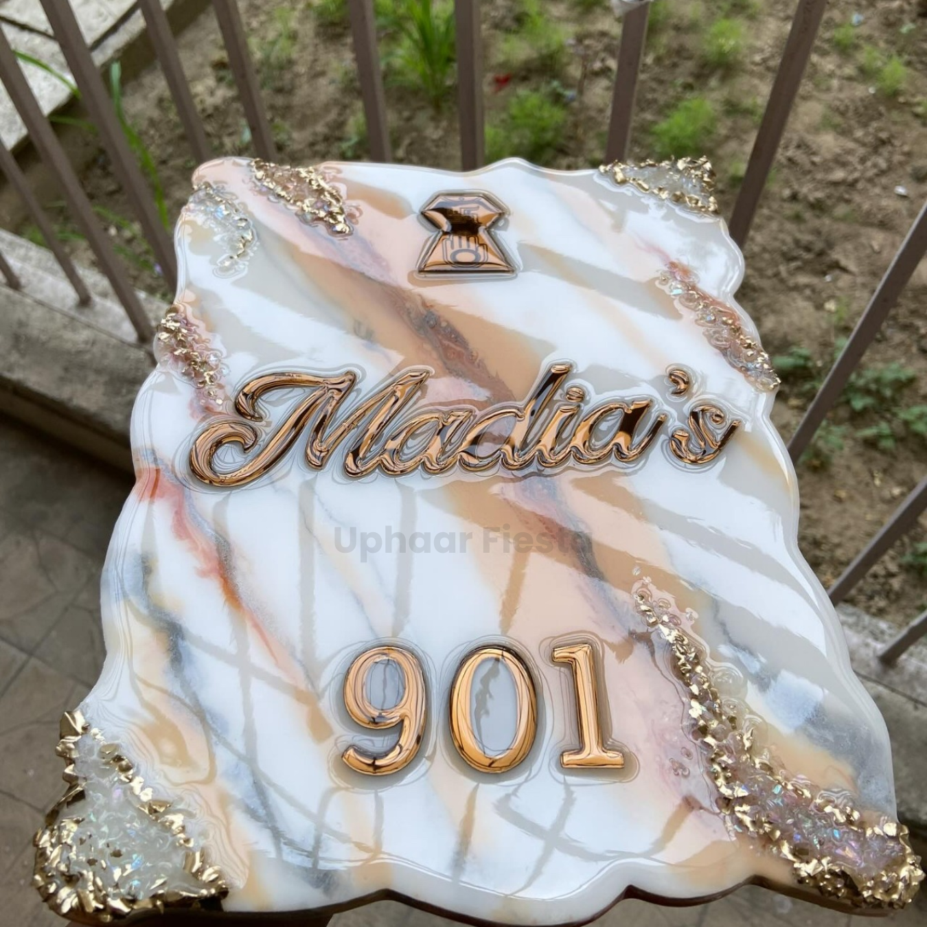Madia’s Premium Resin Nameplate