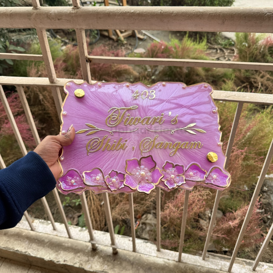 Tiwari Resin Nameplate