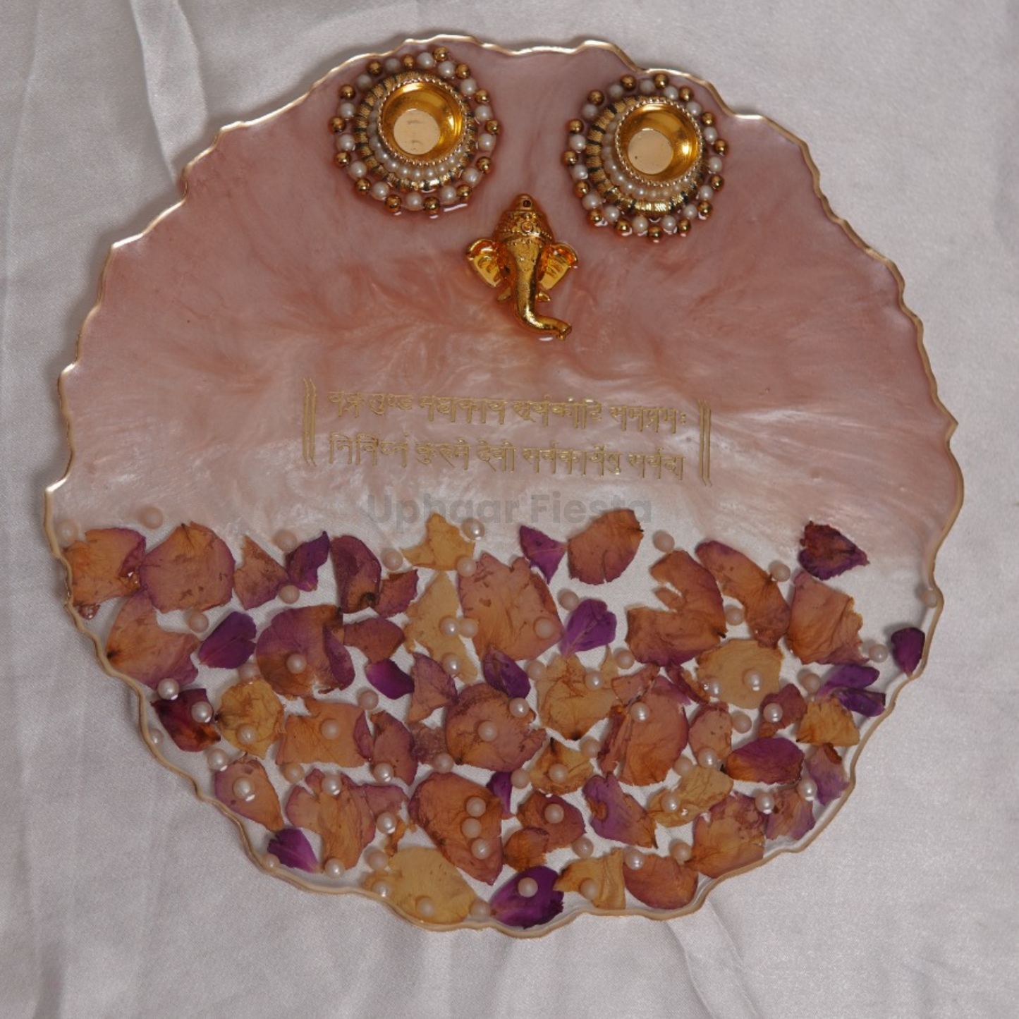 Rose Preserved Pooja Thali