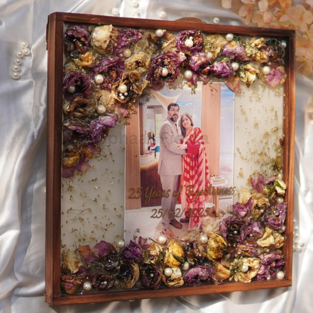 Wooden Frame varmala preservation