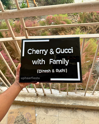 Gucci Resin Nameplate