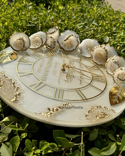 Tulip Solid Flower Resin Wall Clock