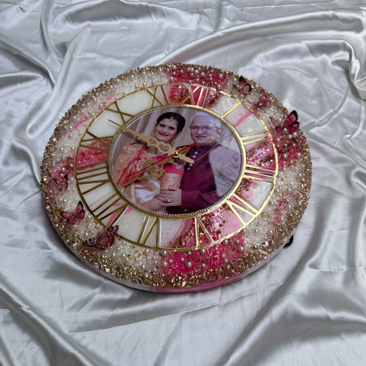 LUXURY Butterfly Resin Wall Clock