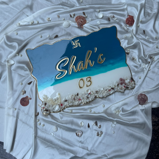 Shah Ocean Theme Resin Nameplate